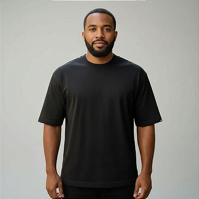 Camiseta Oversized Básica Preto