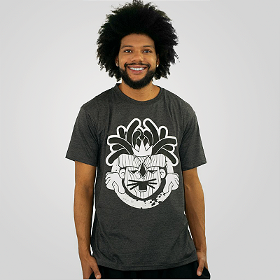 Camiseta Carranca cartoon - cinza