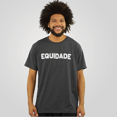 Camiseta equidade - cinza
