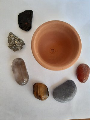 Kit Essencial Pedras Roladas com cumbuca