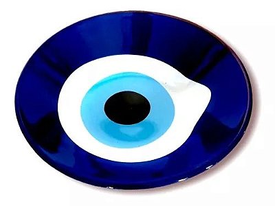 Prato Bowl de Vidro Decorativo Olho Grego Azul