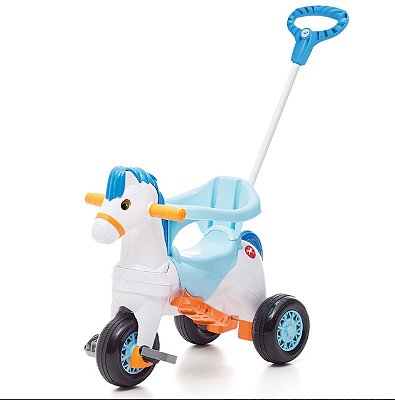 Triciclo Popônei com Balanço Azul