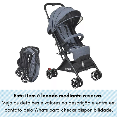Carrinho de Bebê It Gray Burigotto