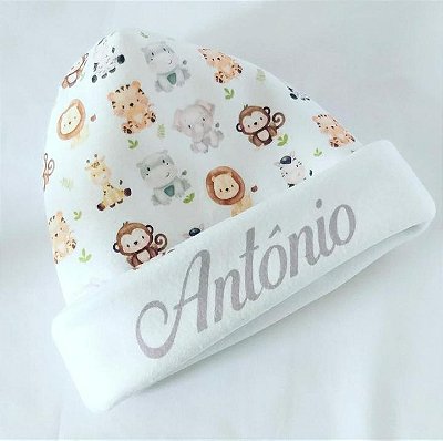 Touca personalizada Safari baby