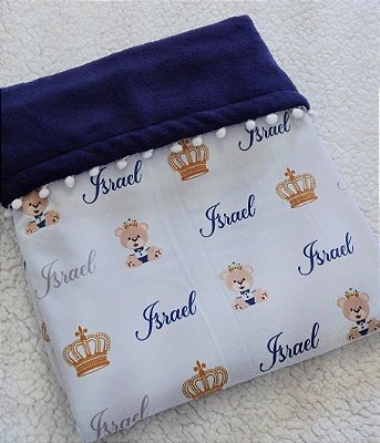 Manta personalizada Ursinho príncipe
