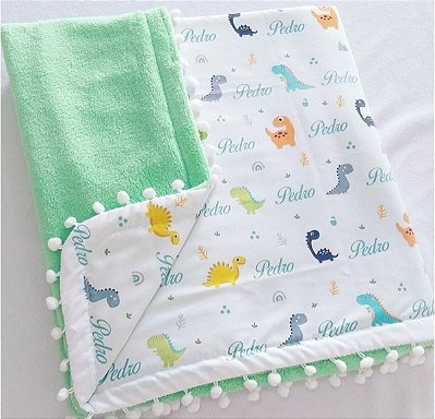 Manta personalizada Dinossauro baby