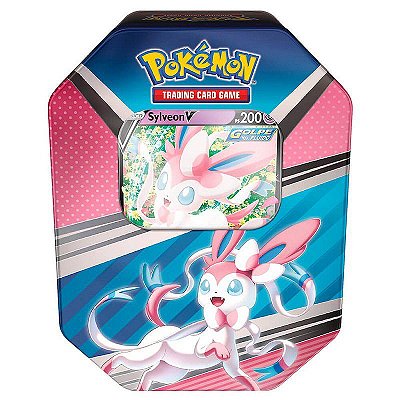 Pokémon TCG: Lata Colecionável Heróis V - Sylveon V