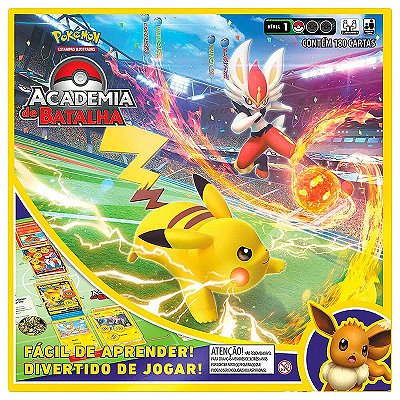 Pokémon TCG: Baralhos Academia de Batalha - Cinderace V, Pikachu V e Eevee V