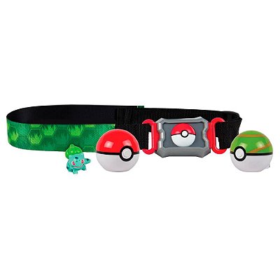 Cinto Pokémon Clip N Carry Belt com Bulbasaur e 2 Poké Bolas | TOMY