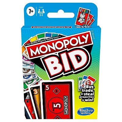 Jogo de Cartas Monopoly Bid | Hasbro