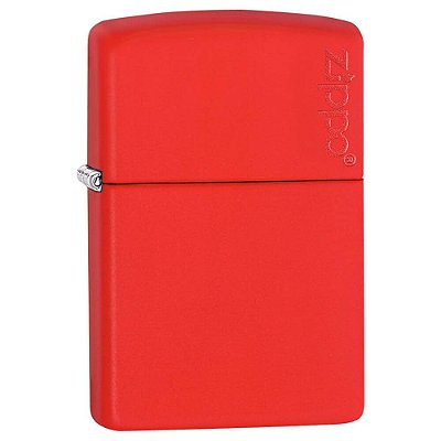 Isqueiro Zippo 233ZL Classic Logo Vermelho Fosco