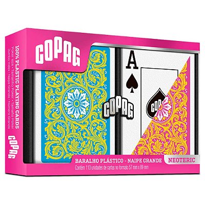 JOGO BARALHO COPAG GO DECK COM 55 CARTAS