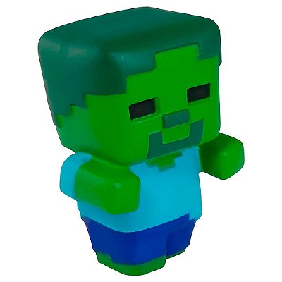 Boneco de Apertar Squishme Minecraft - Zumbi | Just Toys