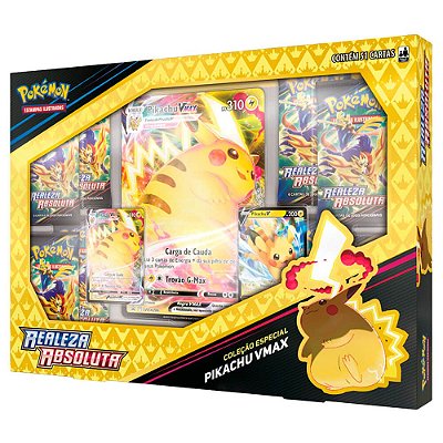 Pokémon TCG: Box Realeza Absoluta Coleção Especial Pikachu VMAX