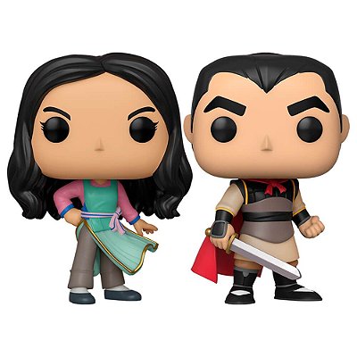 Boneco Funko POP! - Mulan #638 e Li Shang #631