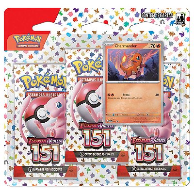 Pokémon TCG: Triple Pack SV3.5 Escarlate e Violeta 151 - Charmander