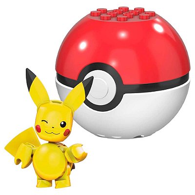 Blocos de Montar MEGA Pokémon - Pikachu + Poké Bola | Mattel
