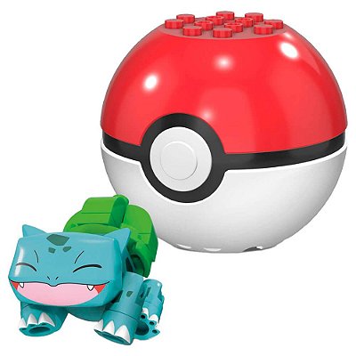 Blocos de Montar MEGA Pokémon - Bulbasaur + Poké Bola | Mattel