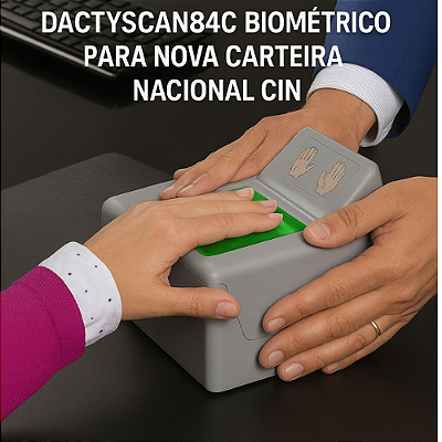 Leitor de impressões digitais Palmar com sensor óptico DactyScan84c