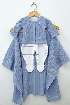 Saída Maternidade Washington Tricot 3 Peças