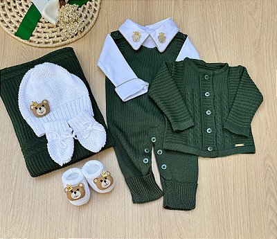 Saída de maternidade menino Alex tricot - Urso Príncipe