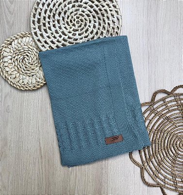 Manta Bebê Tricot Dinhos Baby Macia, Elegante e Confortável para Recém-Nascido