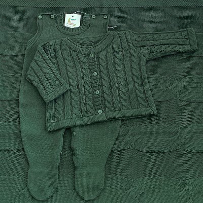 Saída de maternidade Ottawa em tricot 3 peças