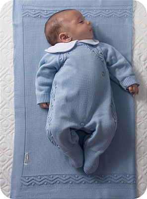 Saída de maternidade Bolotas em tricot 3 peças