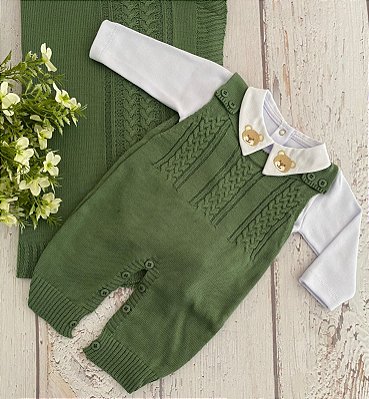 Saída de maternidade Valência em tricot 3 peças