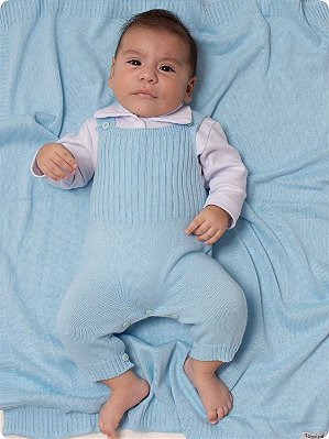 Saída de Maternidade de Menino Isaac em Tricot 3 peças