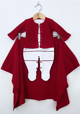 Saída Maternidade Washington Tricot 3 Peças