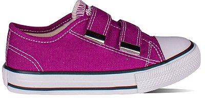 Tênis Canvas Velcro Fucsia