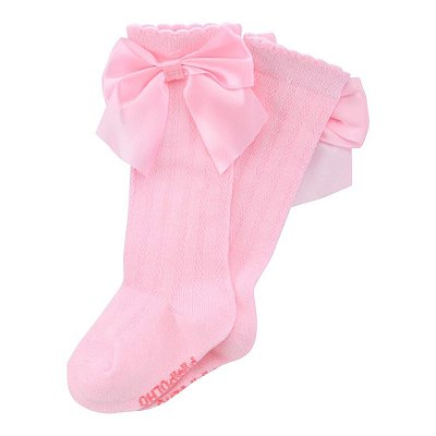 MEIA 3/4 LISA COM LACO 00-15 FEMININA PIMPOLHO ROSA