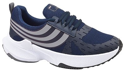Tênis Gibizinho Jogging Azul Cinza e Branco