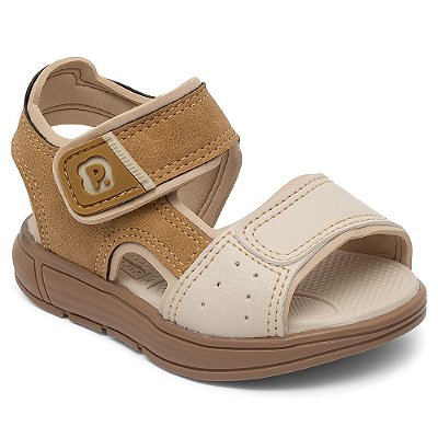 Sandália Pimpolho Caramelo Off white