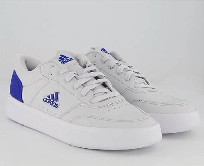 Tênis Masculino Adidas Park St Adulto Azul e Branco com Cadarço