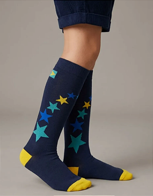 Meia 3/4 Copa do Mundo Brasil Marinho Estrelas Verde Azul Amarela Bandeira Brasil
