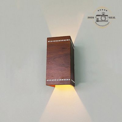 ARANDELA CRISTAIS MADEIRA IMBUIA ACCORD