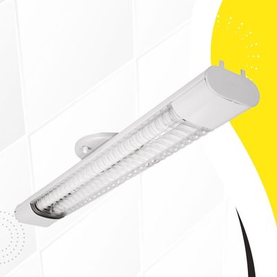 LUMINÁRIA ALETADA 2X20 LÂMPADAS INCLUSAS MF01-S220 ABALUX