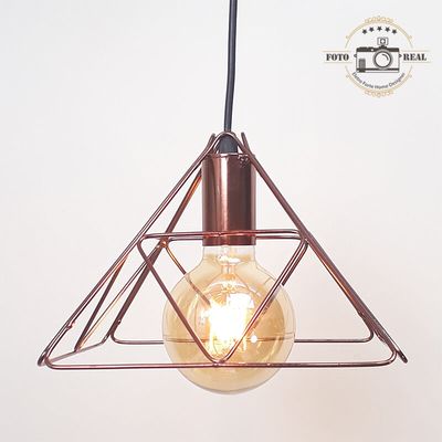 PENDENTE ARAMADO FOLKER PIRAMIDE P COBRE