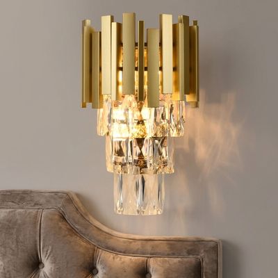 ARANDELA CRISTAL DOURADO SINDORA DCB00461