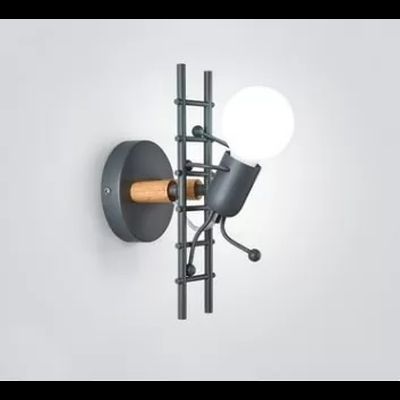 ARANDELA LUMINÁRIA PAREDE BONECO ESCADA