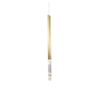 PENDENTE PETRA DOURADO CRISTAL - BELLA ILUMINAÇÃO