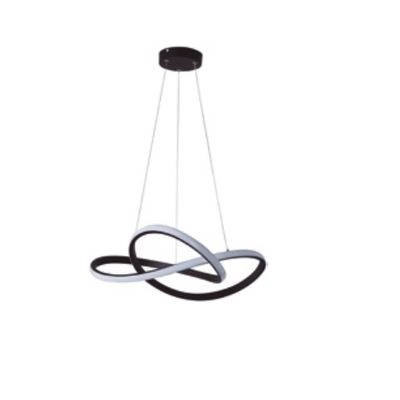 PENDENTE ANEL LED GACRUX PRETO
