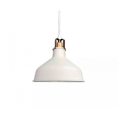 PENDENTE METAL BRANCO DETALHE COBRE