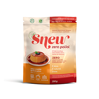 Snew Zero Poliol Adoçante natural em pó - Forno e fogão - 250g
