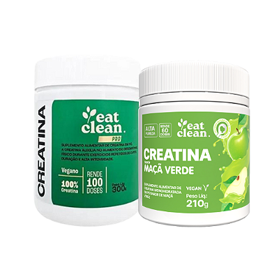 Kit Creatina Vegana Eat Clean 2 unidades