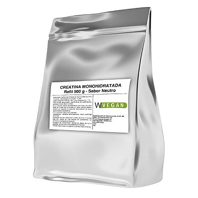 Creatina Monohidrata Sachê 500g - WVegan