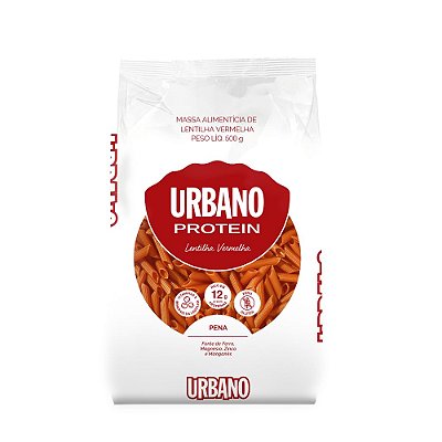 Macarrão sem glúten de lentilha - Proteico - Vegano - Urbano