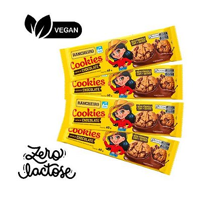 Kit 4 Cookies zero lactose e vegano - Rancheiro